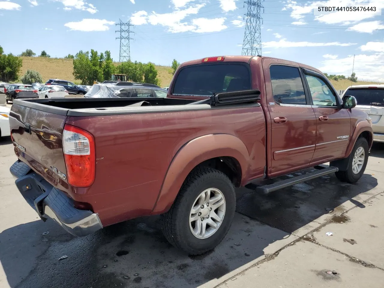 2005 Toyota Tundra Double Cab Sr5 VIN: 5TBDT44105S476443 Lot: 62149194