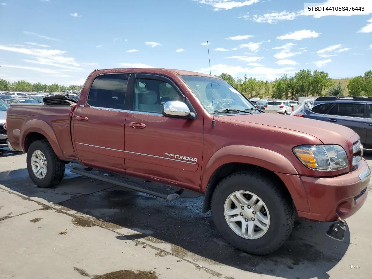 2005 Toyota Tundra Double Cab Sr5 VIN: 5TBDT44105S476443 Lot: 62149194