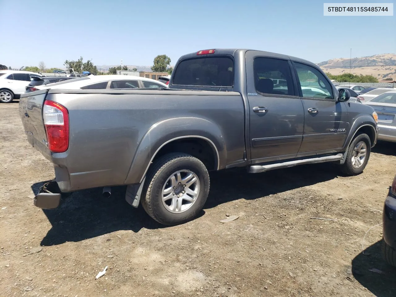 2005 Toyota Tundra Double Cab Limited VIN: 5TBDT48115S485744 Lot: 63129484