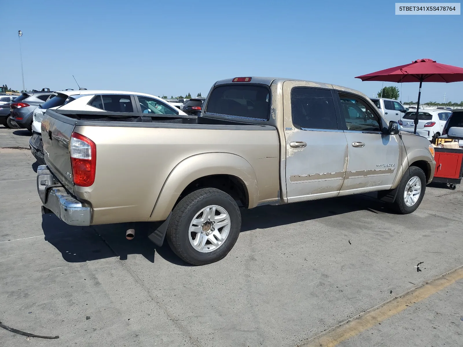 2005 Toyota Tundra Double Cab Sr5 VIN: 5TBET341X5S478764 Lot: 63150564