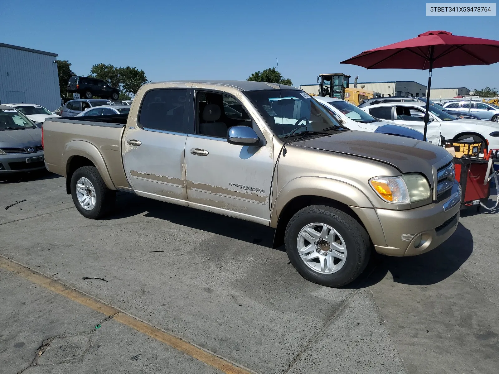 2005 Toyota Tundra Double Cab Sr5 VIN: 5TBET341X5S478764 Lot: 63150564