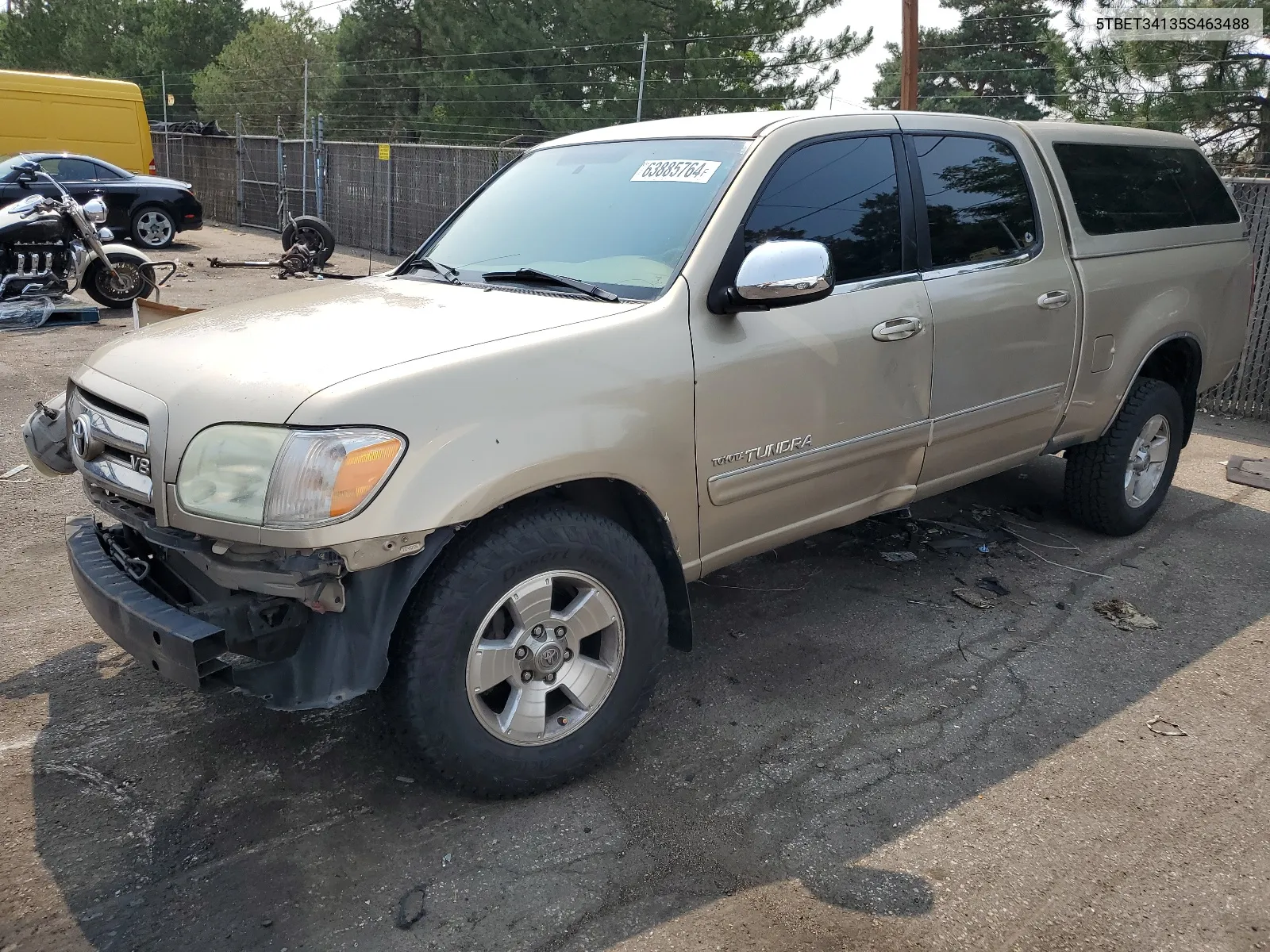 2005 Toyota Tundra Double Cab Sr5 VIN: 5TBET34135S463488 Lot: 63885764