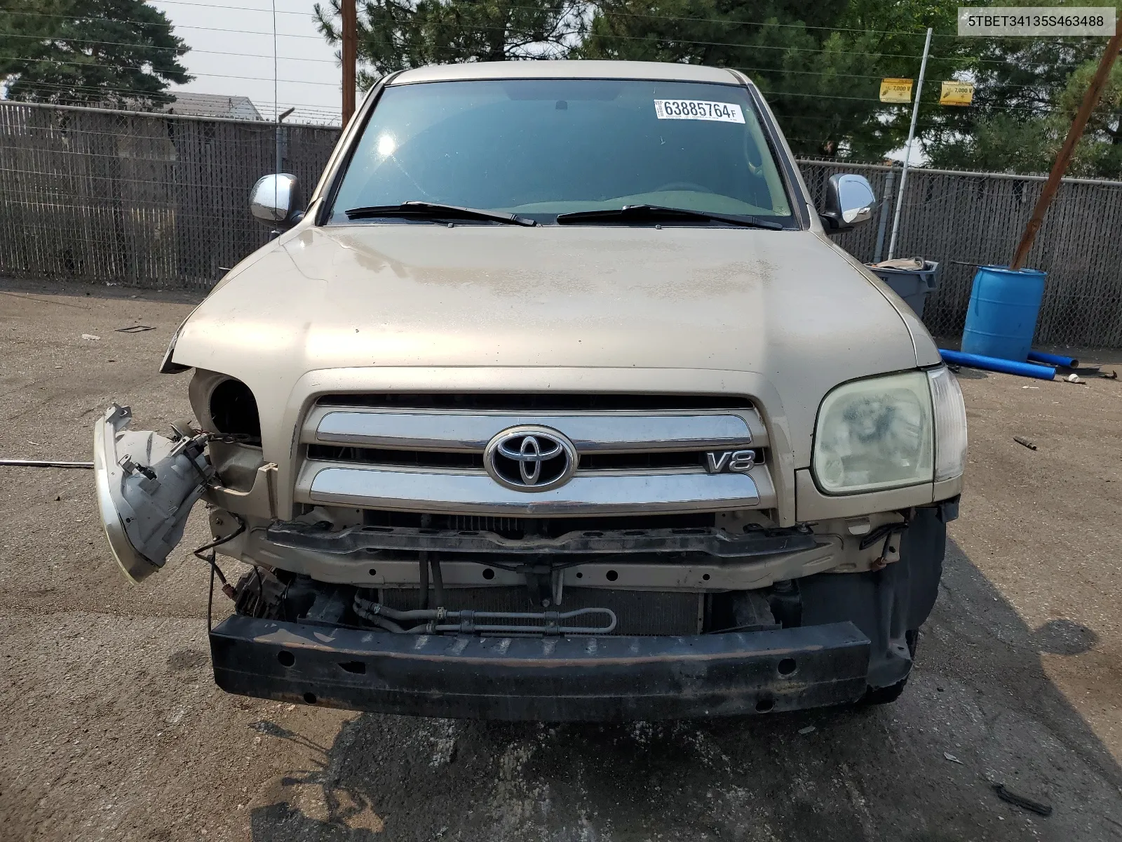 2005 Toyota Tundra Double Cab Sr5 VIN: 5TBET34135S463488 Lot: 63885764