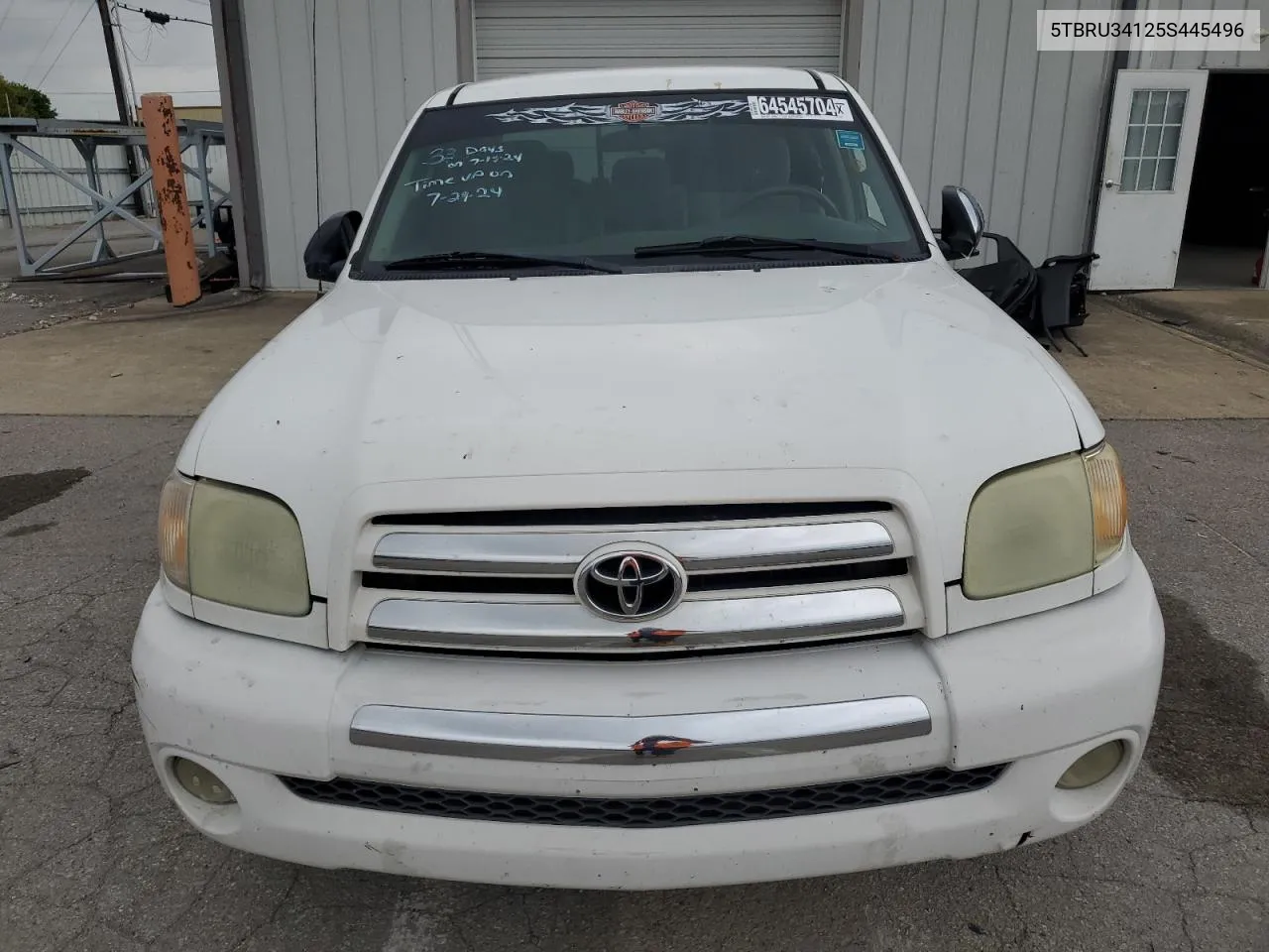 2005 Toyota Tundra Access Cab Sr5 VIN: 5TBRU34125S445496 Lot: 64545704