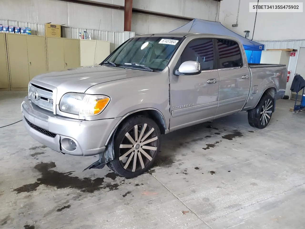 2005 Toyota Tundra Double Cab Sr5 VIN: 5TBET34135S475902 Lot: 67437664