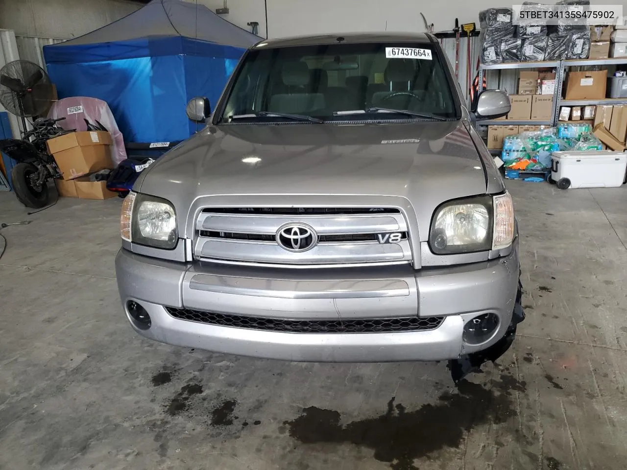 2005 Toyota Tundra Double Cab Sr5 VIN: 5TBET34135S475902 Lot: 67437664