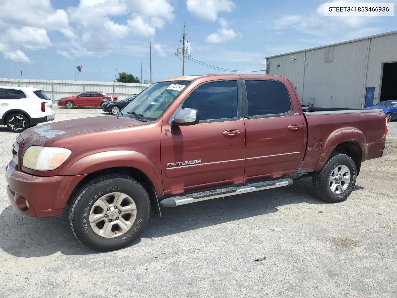 2005 Toyota Tundra Double Cab Sr5 VIN: 5TBET34185S466936 Lot: 67732754