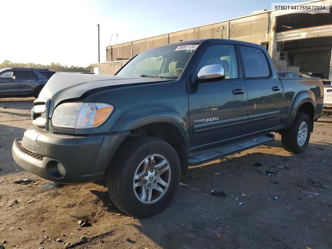 2005 Toyota Tundra Double Cab Sr5 VIN: 5TBDT44175S472034 Lot: 68081124