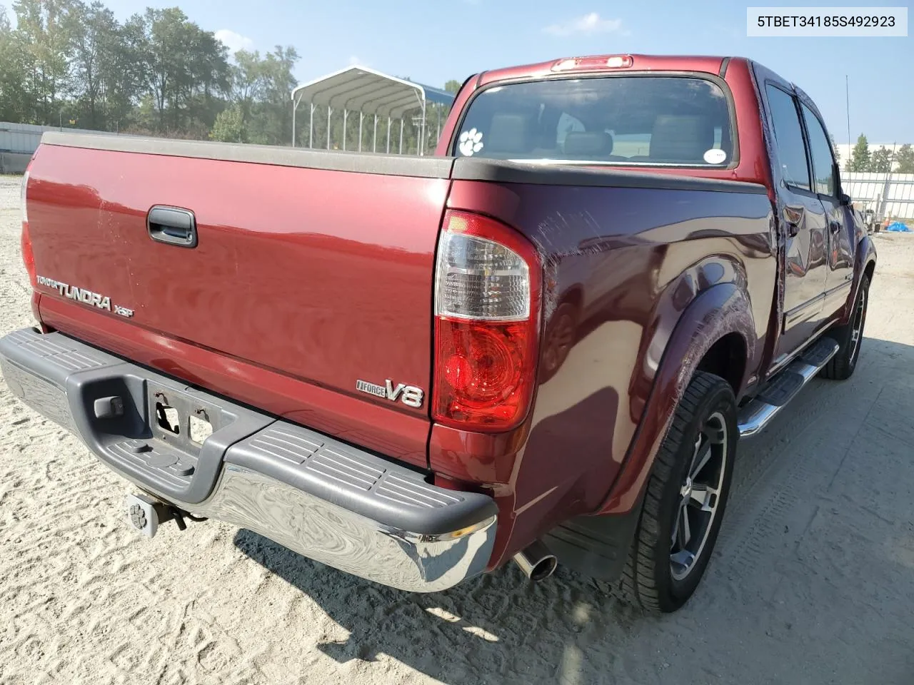 2005 Toyota Tundra Double Cab Sr5 VIN: 5TBET34185S492923 Lot: 69258734