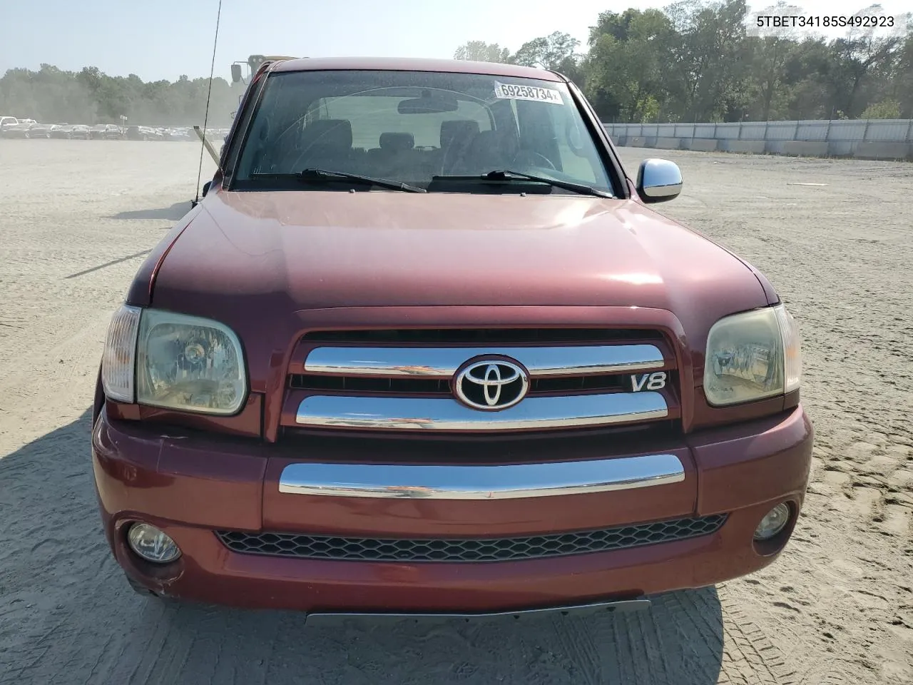 2005 Toyota Tundra Double Cab Sr5 VIN: 5TBET34185S492923 Lot: 69258734