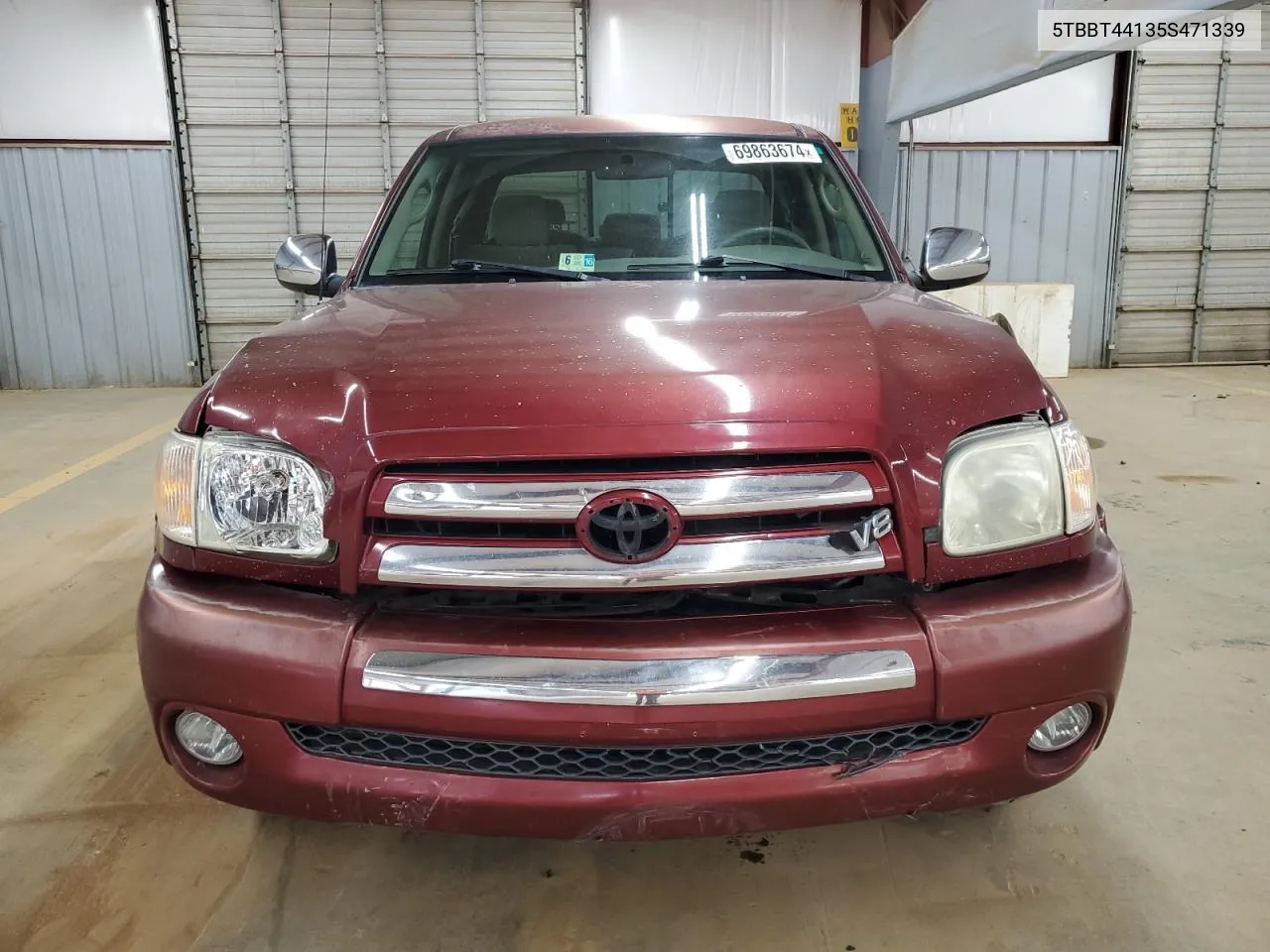 2005 Toyota Tundra Access Cab Sr5 VIN: 5TBBT44135S471339 Lot: 69863674