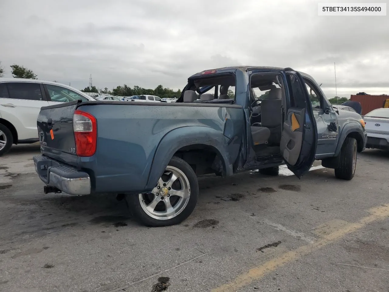 2005 Toyota Tundra Double Cab Sr5 VIN: 5TBET34135S494000 Lot: 70024454