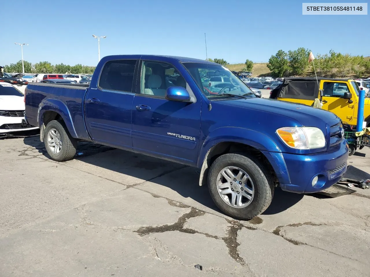 2005 Toyota Tundra Double Cab Limited VIN: 5TBET38105S481148 Lot: 70511874