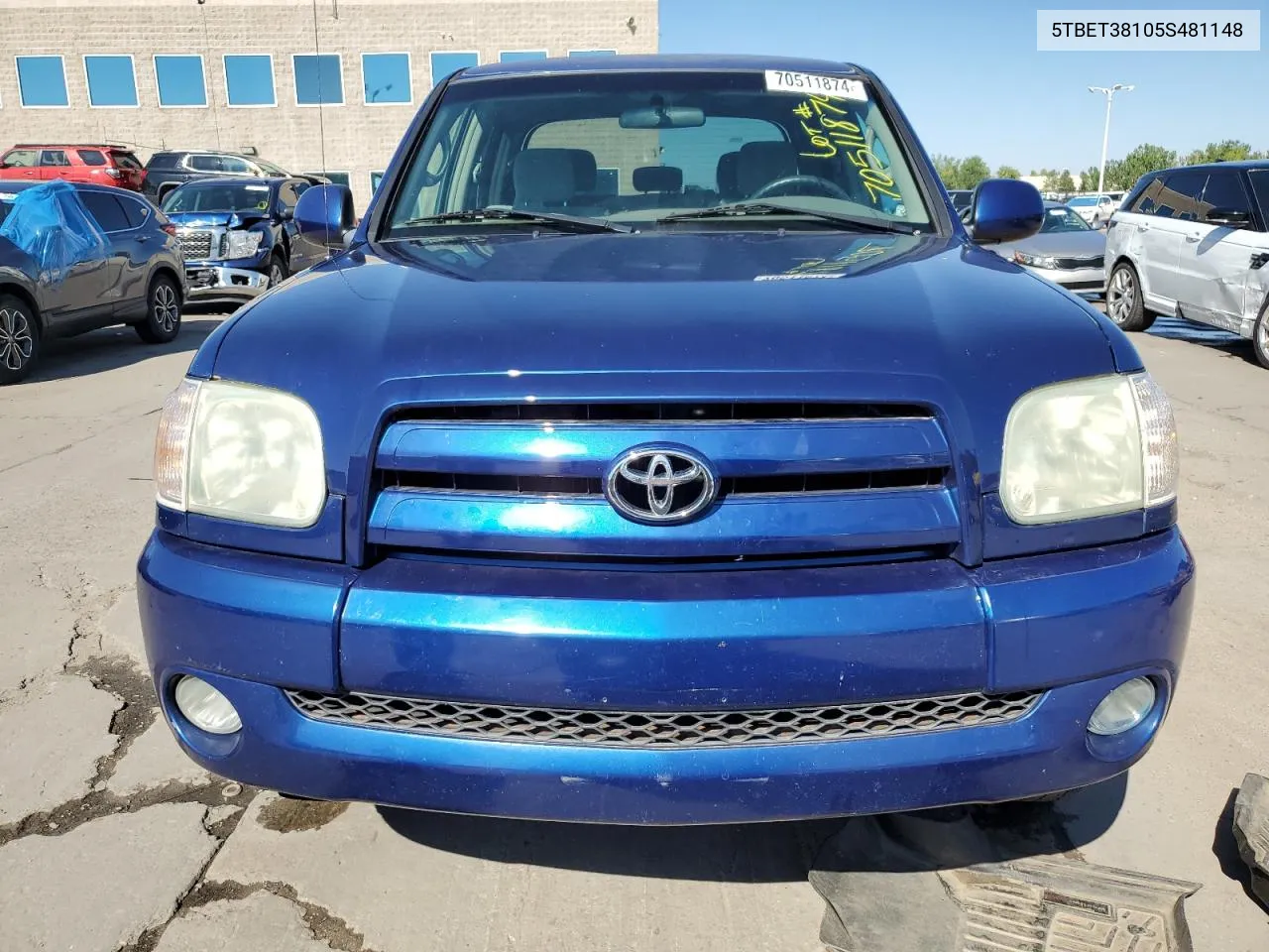 2005 Toyota Tundra Double Cab Limited VIN: 5TBET38105S481148 Lot: 70511874