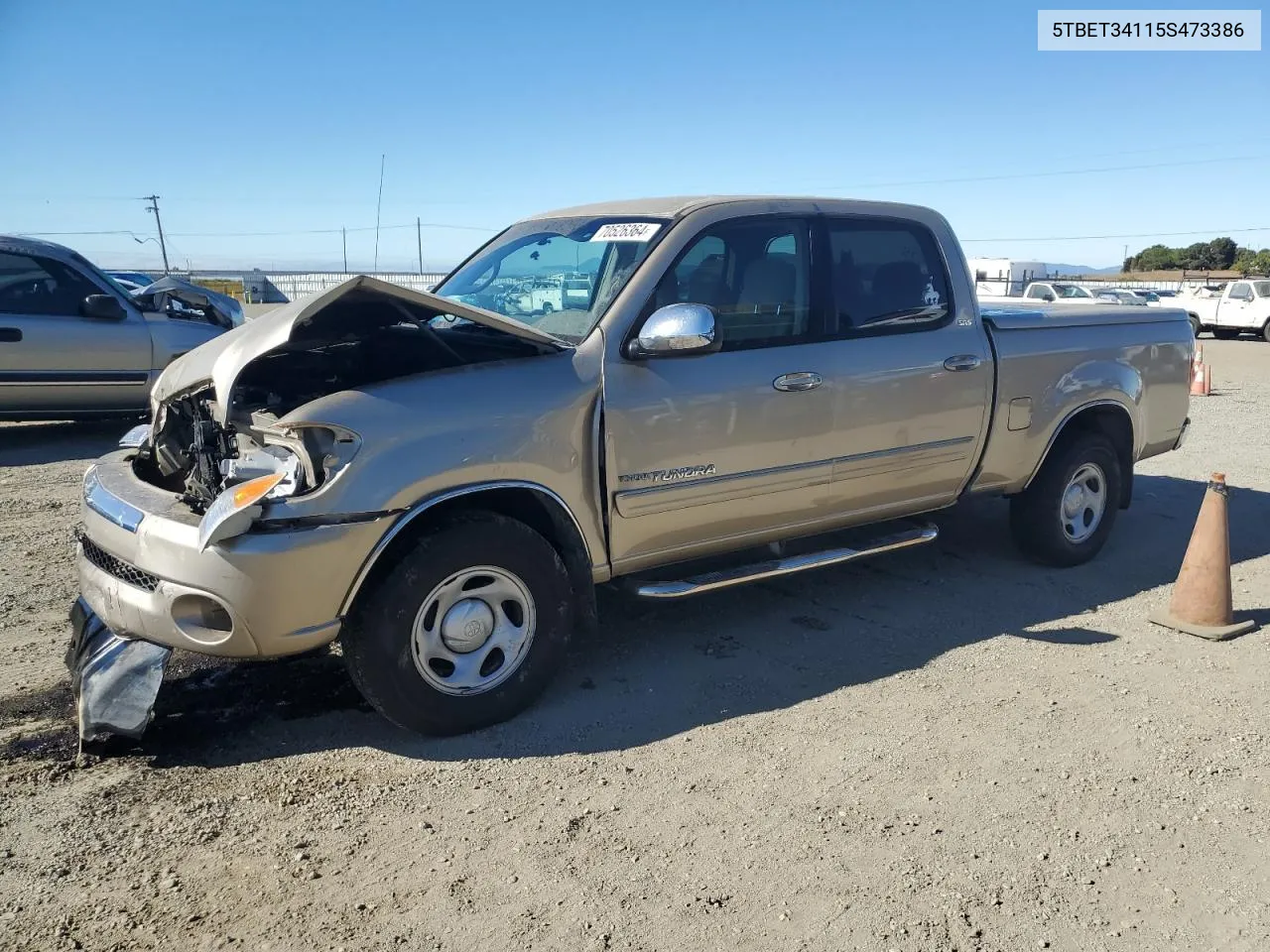 5TBET34115S473386 2005 Toyota Tundra Double Cab Sr5