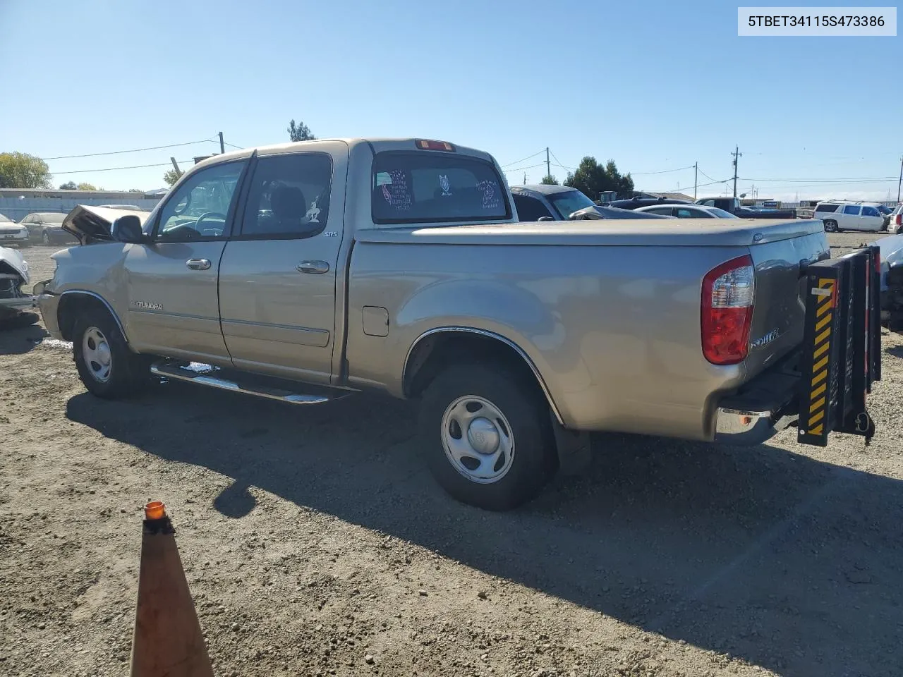 5TBET34115S473386 2005 Toyota Tundra Double Cab Sr5