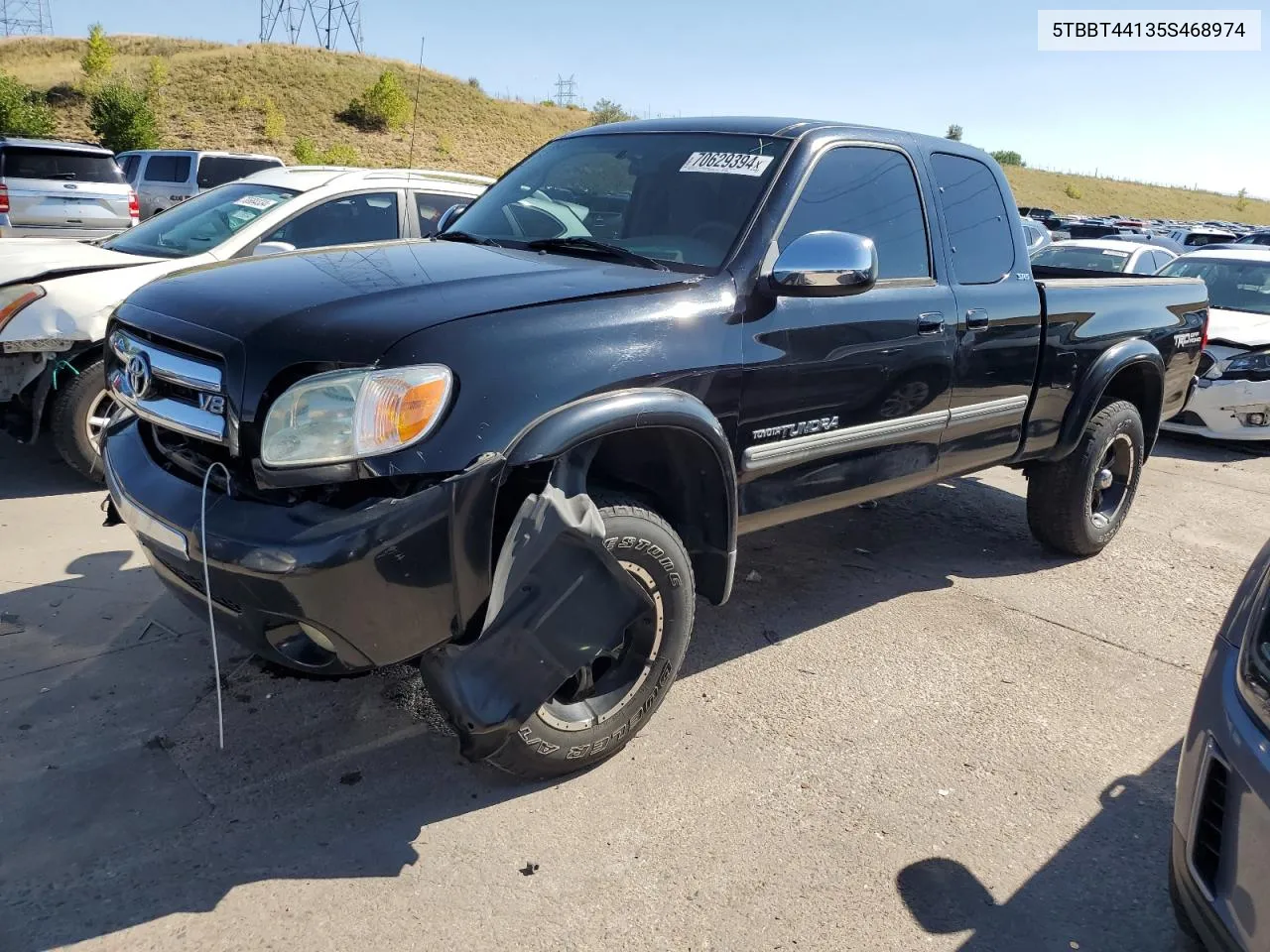 2005 Toyota Tundra Access Cab Sr5 VIN: 5TBBT44135S468974 Lot: 70629394