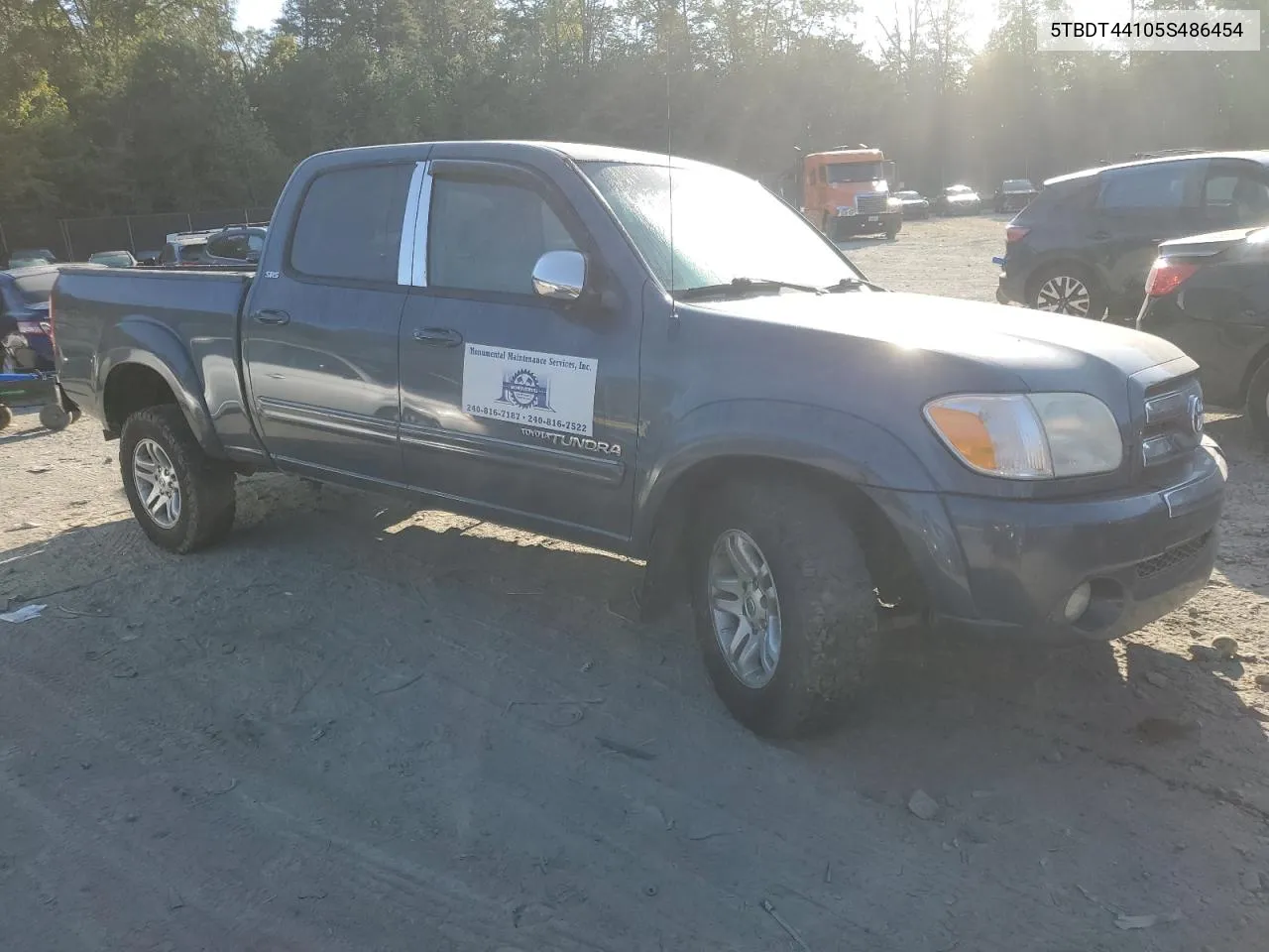 2005 Toyota Tundra Double Cab Sr5 VIN: 5TBDT44105S486454 Lot: 70856114