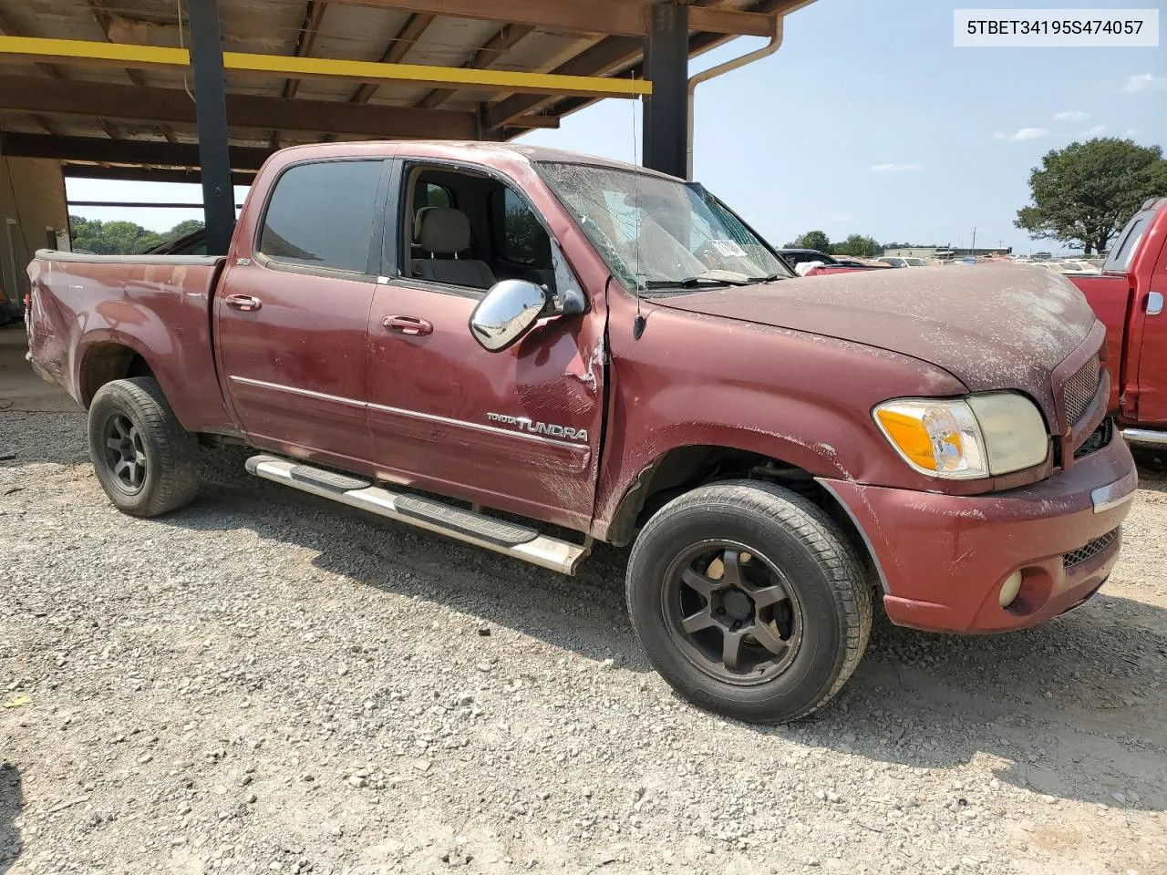 2005 Toyota Tundra Double Cab Sr5 VIN: 5TBET34195S474057 Lot: 71051484