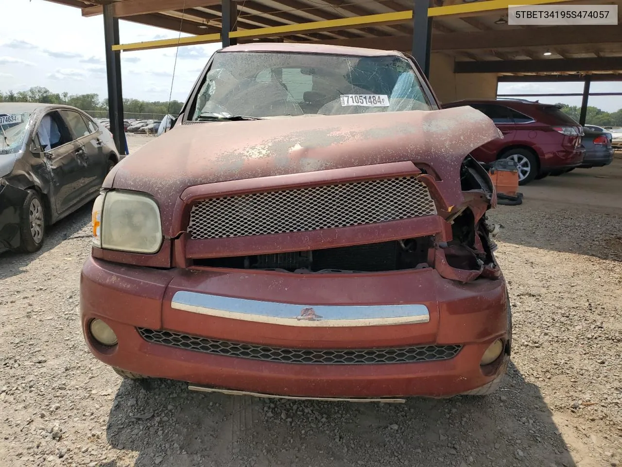 2005 Toyota Tundra Double Cab Sr5 VIN: 5TBET34195S474057 Lot: 71051484