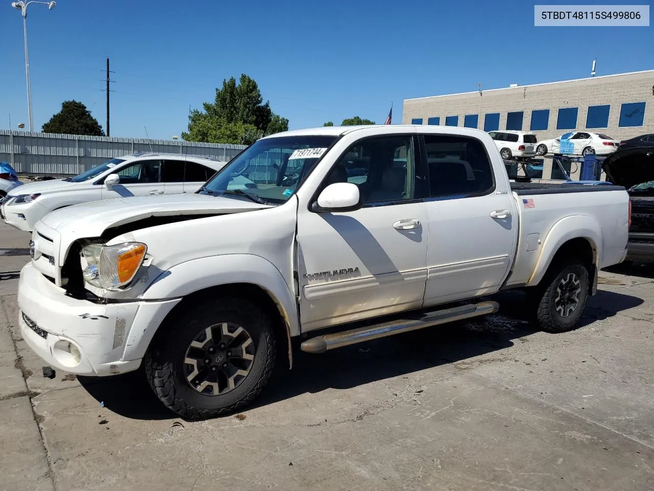 2005 Toyota Tundra Double Cab Limited VIN: 5TBDT48115S499806 Lot: 71971744