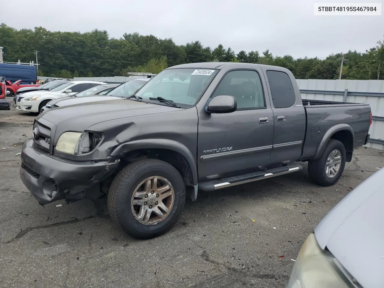 2005 Toyota Tundra Access Cab Limited VIN: 5TBBT48195S467984 Lot: 72420534