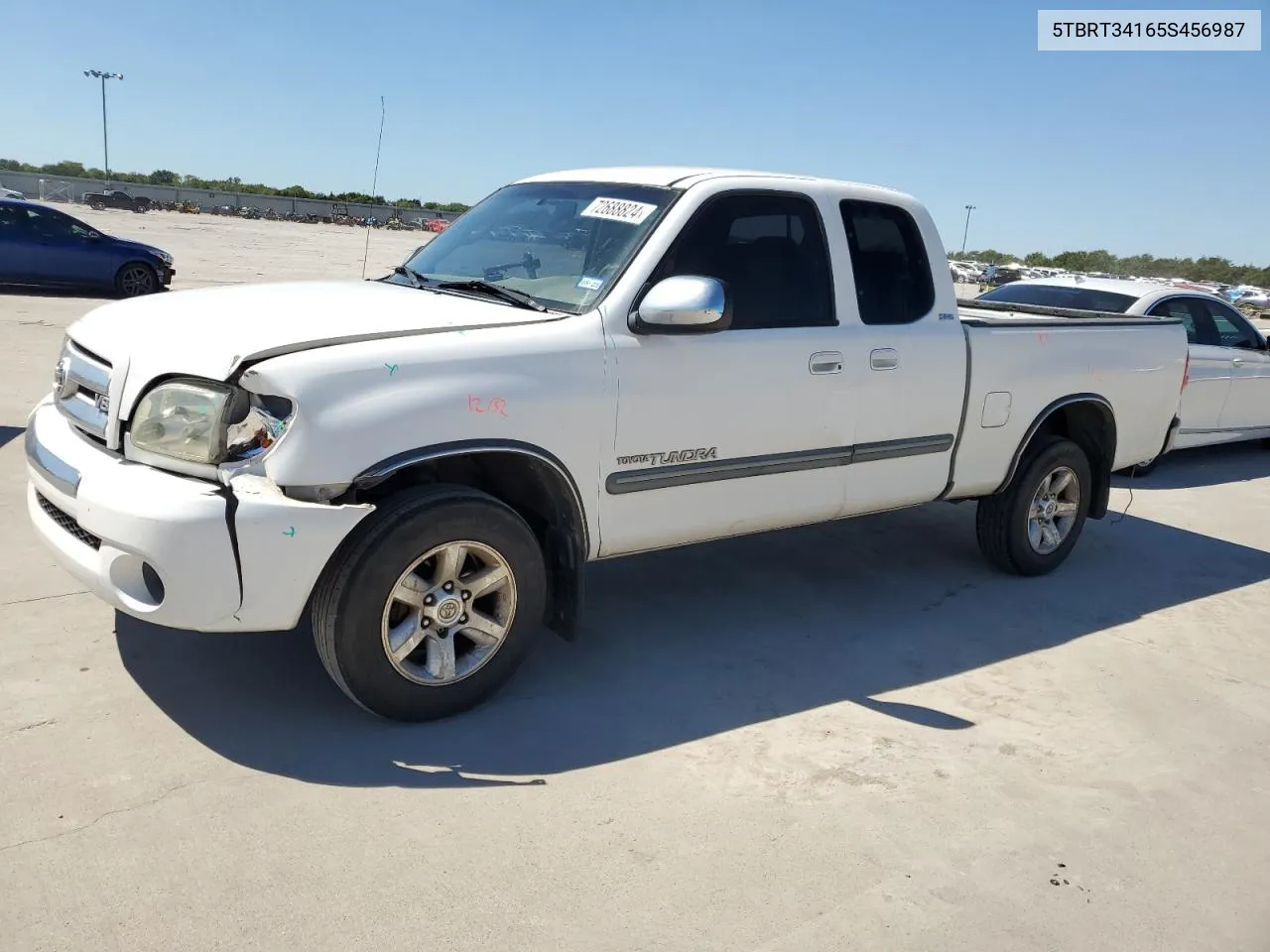 2005 Toyota Tundra Access Cab Sr5 VIN: 5TBRT34165S456987 Lot: 72688824