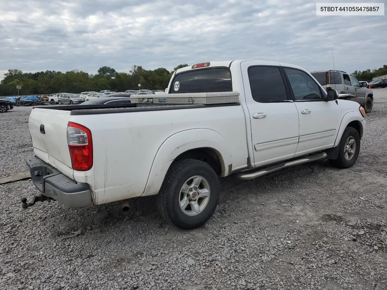 2005 Toyota Tundra Double Cab Sr5 VIN: 5TBDT44105S475857 Lot: 73802444