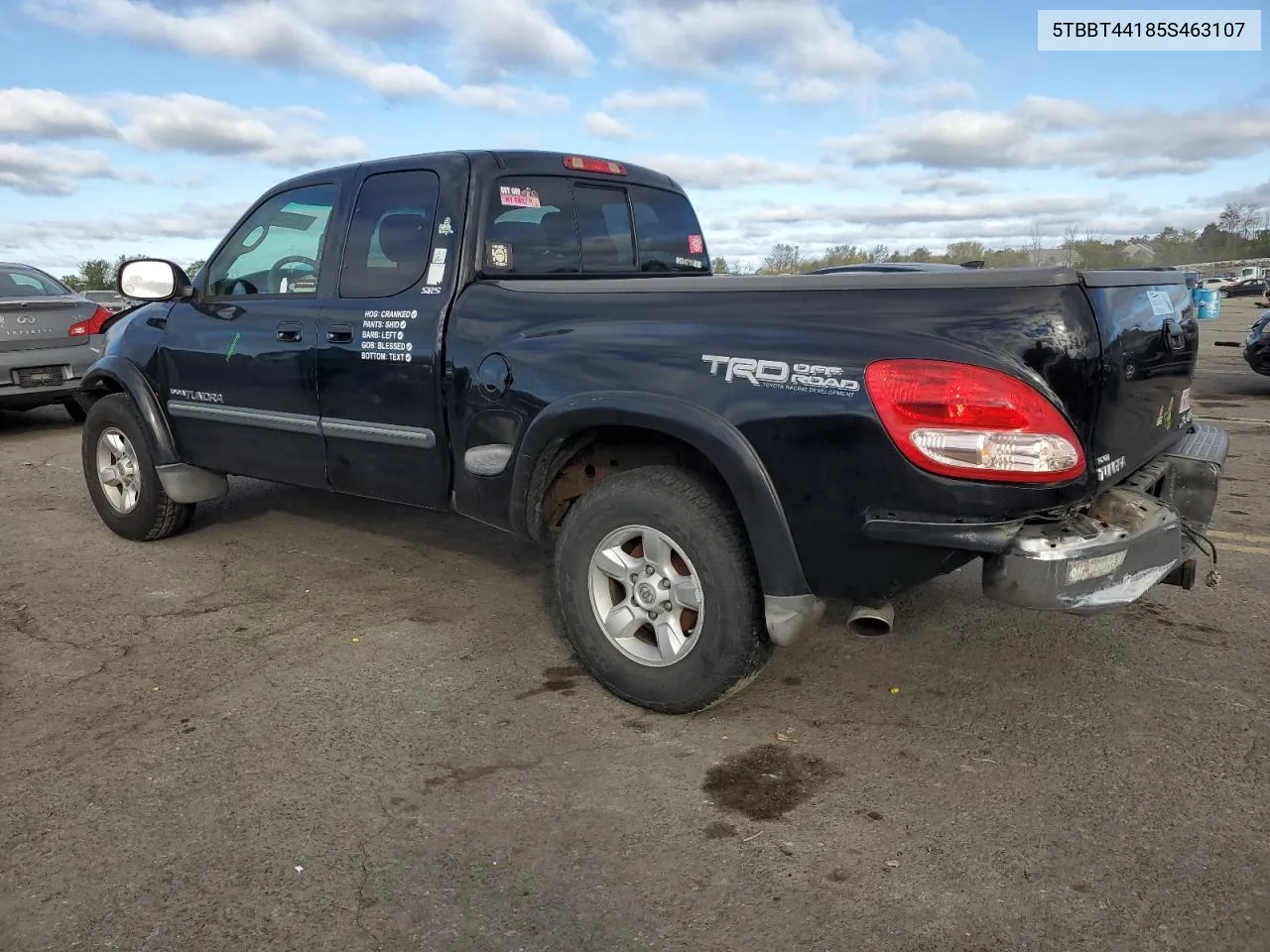 2005 Toyota Tundra Access Cab Sr5 VIN: 5TBBT44185S463107 Lot: 74079414