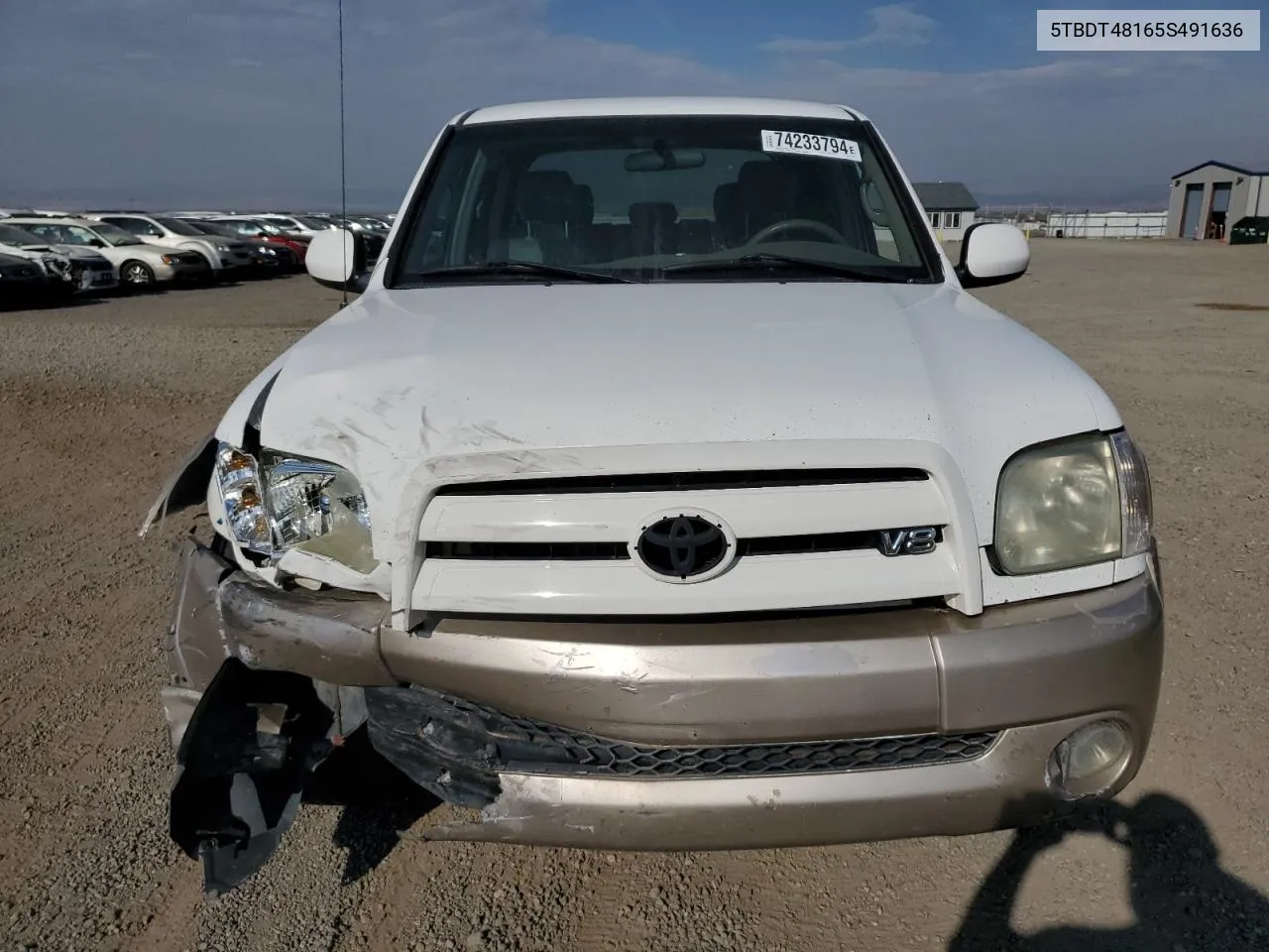 2005 Toyota Tundra Double Cab Limited VIN: 5TBDT48165S491636 Lot: 74233794