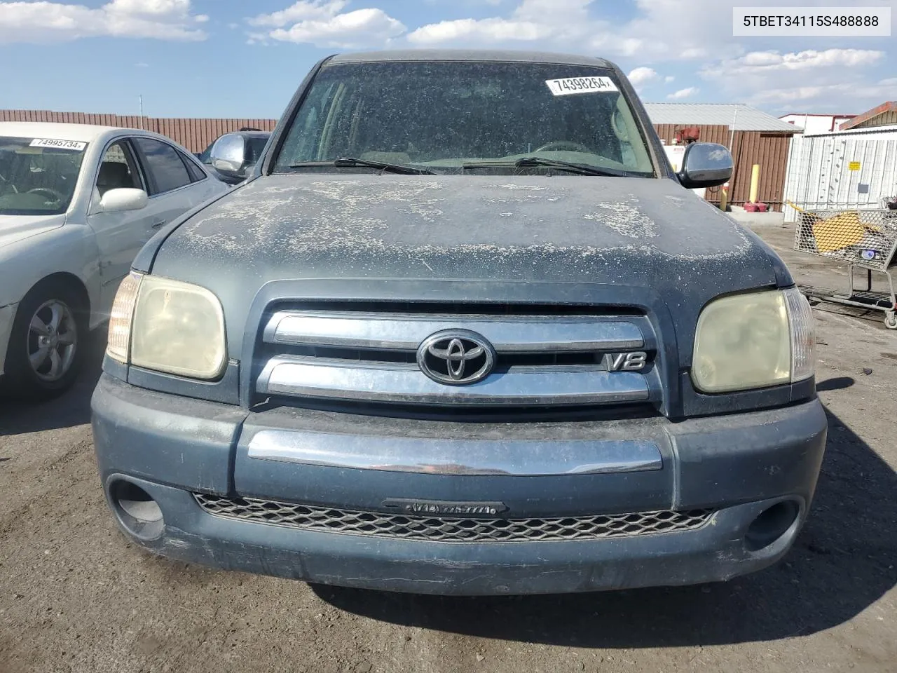 2005 Toyota Tundra Double Cab Sr5 VIN: 5TBET34115S488888 Lot: 74398264