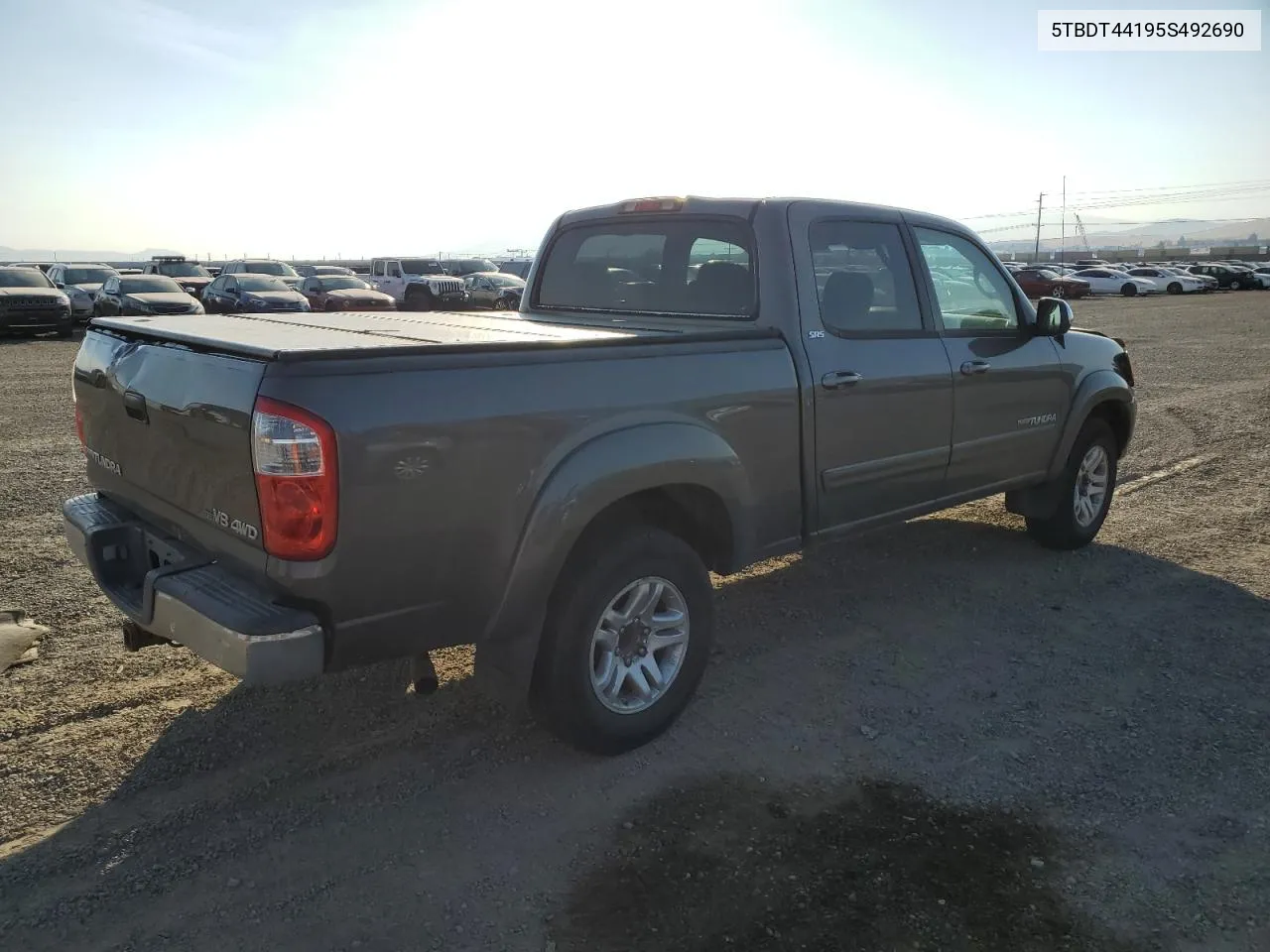 2005 Toyota Tundra Double Cab Sr5 VIN: 5TBDT44195S492690 Lot: 75006514