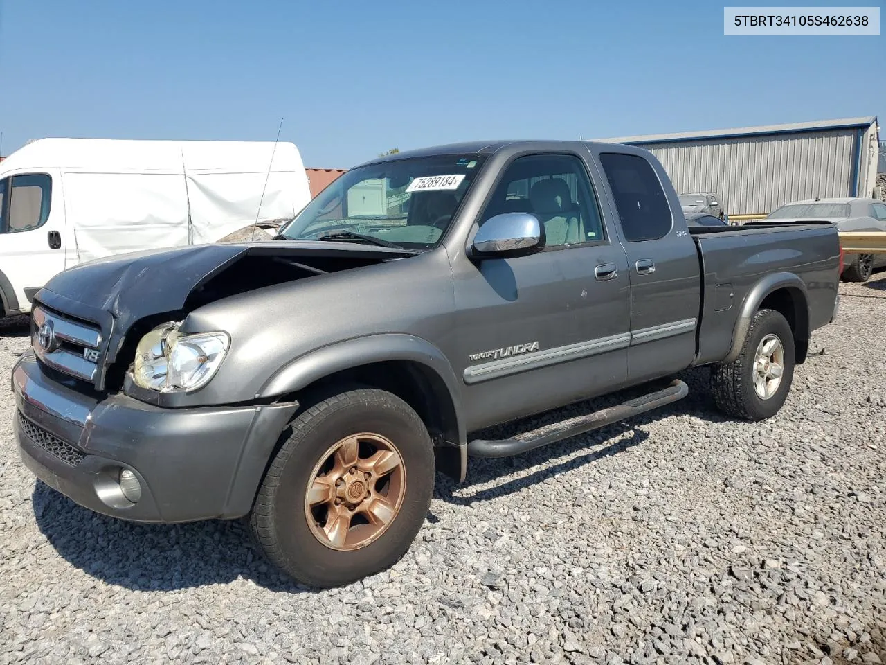 2005 Toyota Tundra Access Cab Sr5 VIN: 5TBRT34105S462638 Lot: 75289184