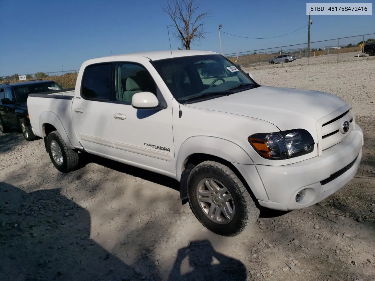 2005 Toyota Tundra Double Cab Limited VIN: 5TBDT48175S472416 Lot: 75606204