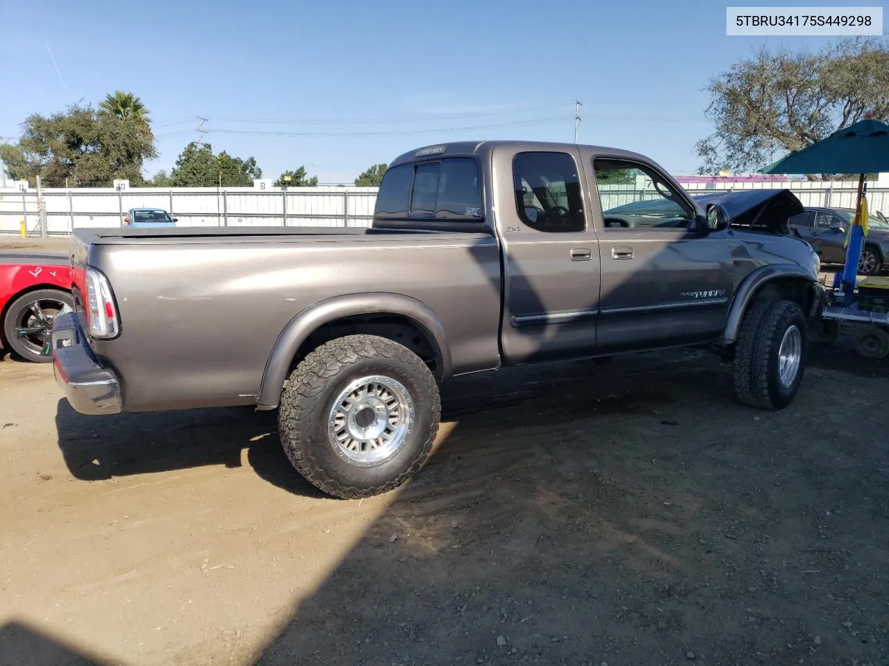 2005 Toyota Tundra Access Cab Sr5 VIN: 5TBRU34175S449298 Lot: 75697654