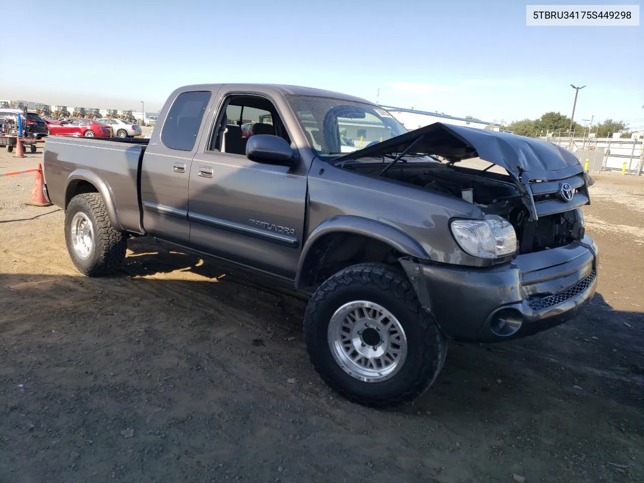 2005 Toyota Tundra Access Cab Sr5 VIN: 5TBRU34175S449298 Lot: 75697654