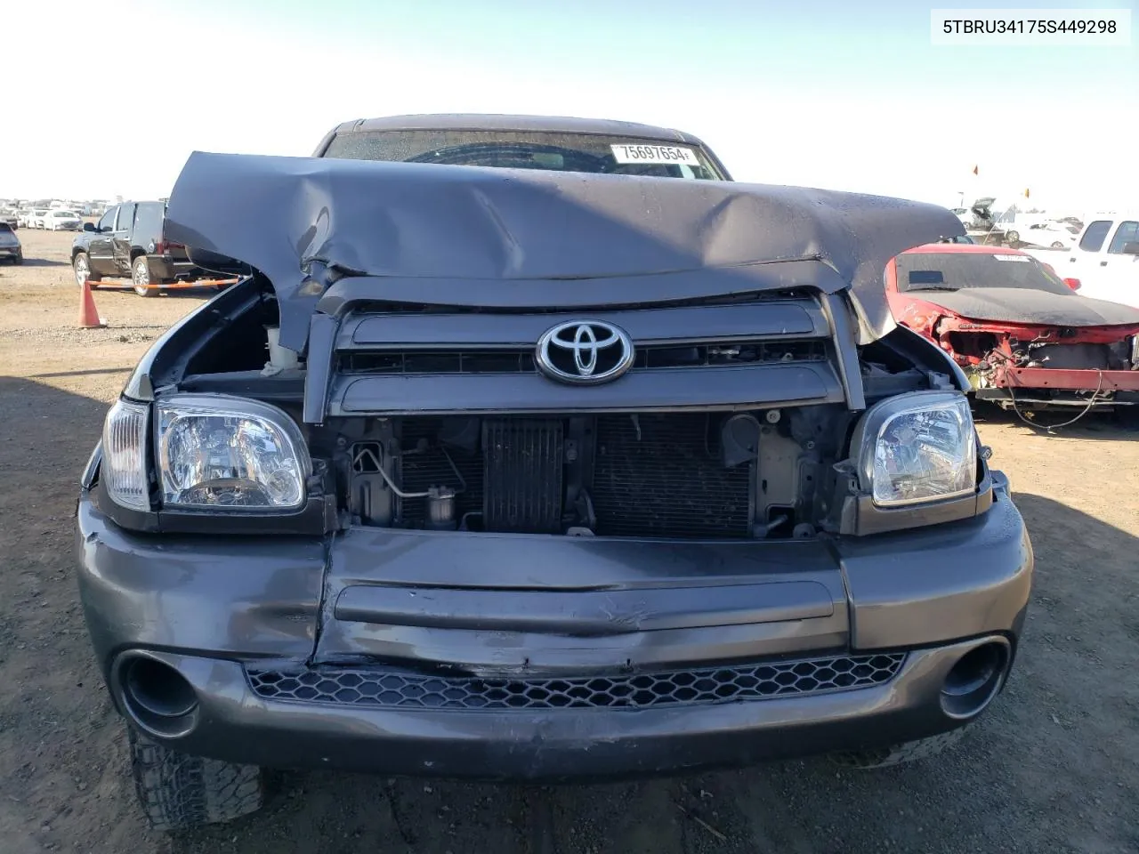 2005 Toyota Tundra Access Cab Sr5 VIN: 5TBRU34175S449298 Lot: 75697654