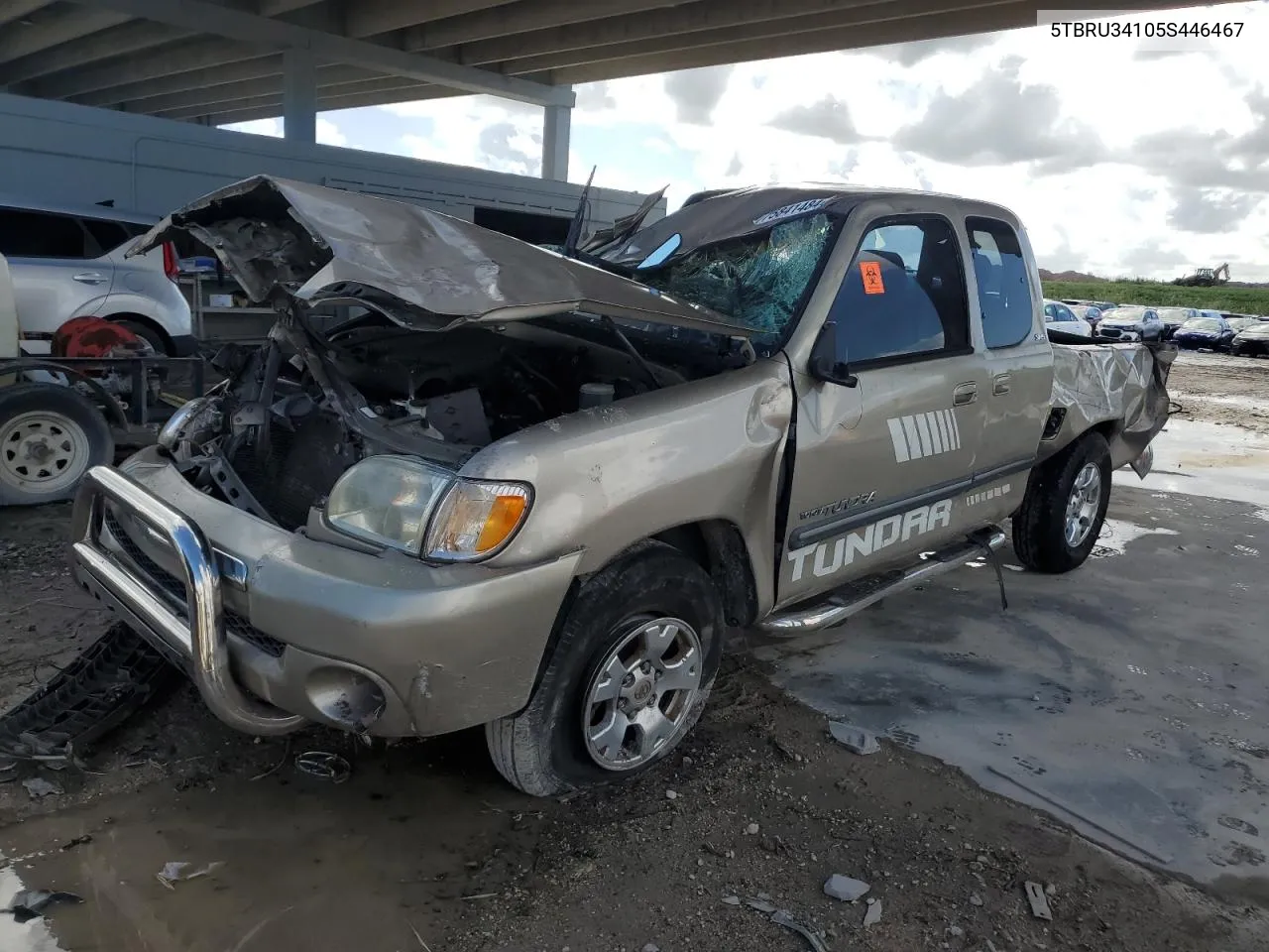 2005 Toyota Tundra Access Cab Sr5 VIN: 5TBRU34105S446467 Lot: 75841484