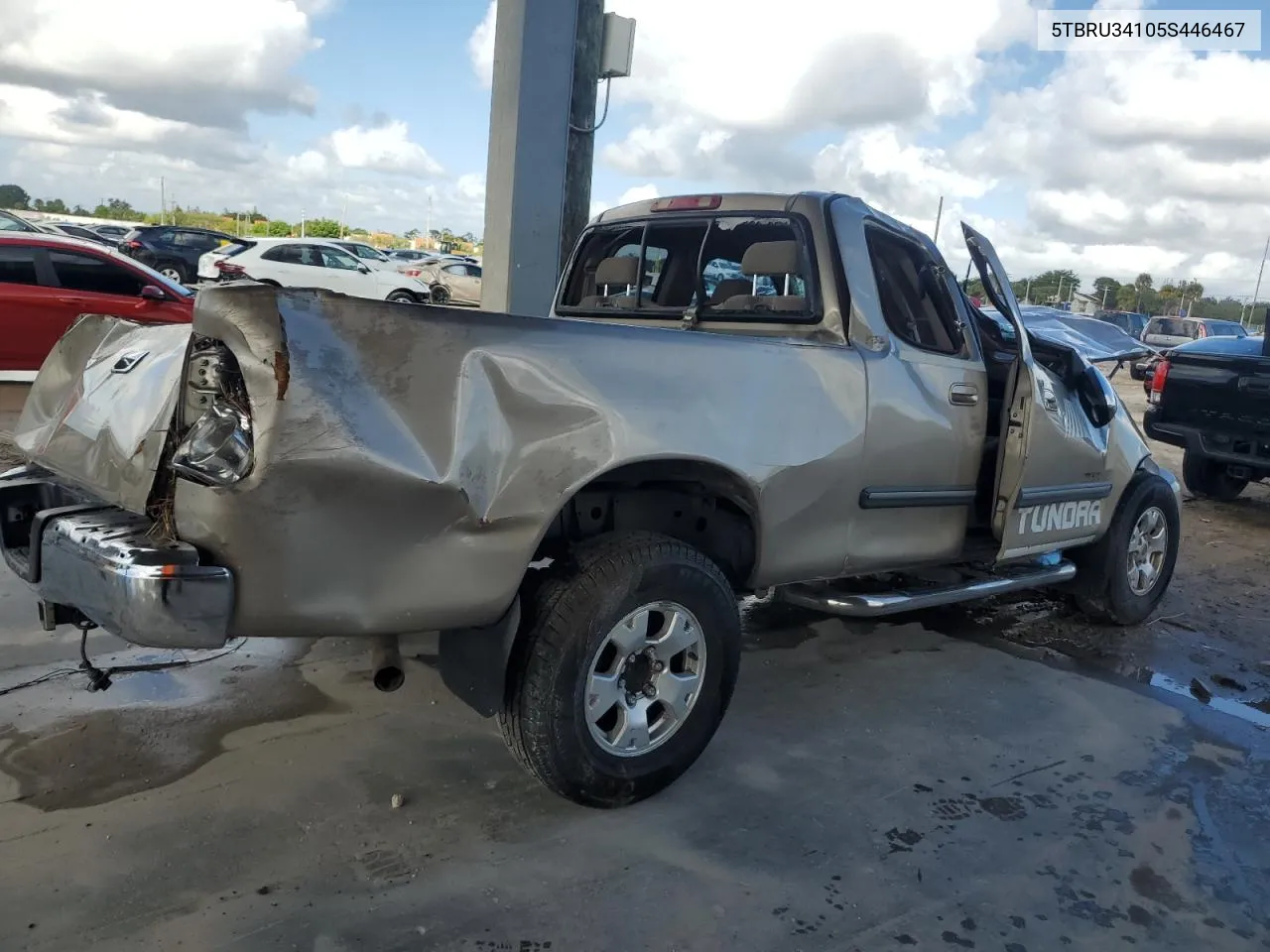 2005 Toyota Tundra Access Cab Sr5 VIN: 5TBRU34105S446467 Lot: 75841484