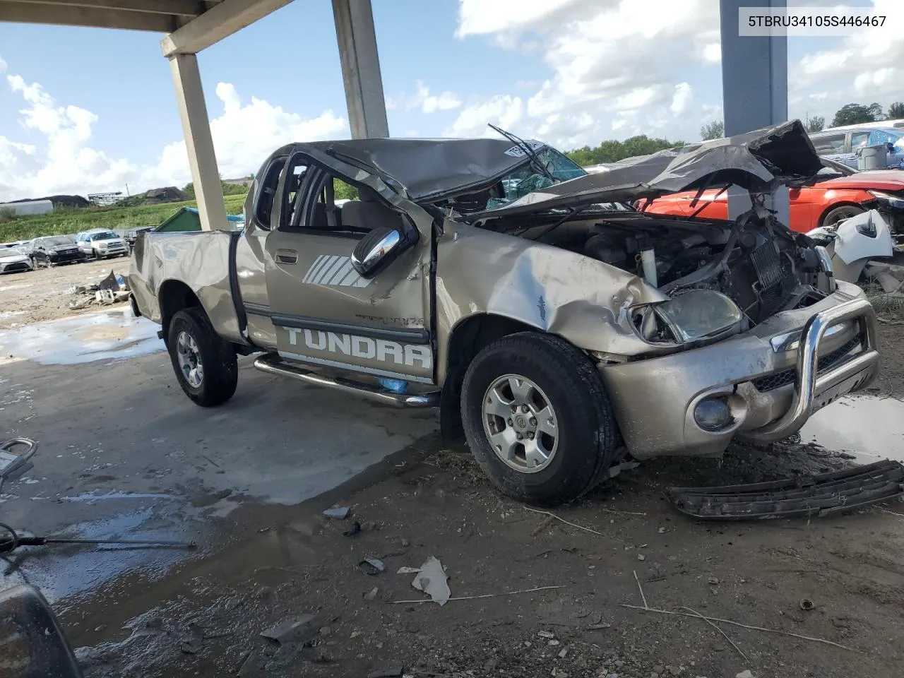 2005 Toyota Tundra Access Cab Sr5 VIN: 5TBRU34105S446467 Lot: 75841484