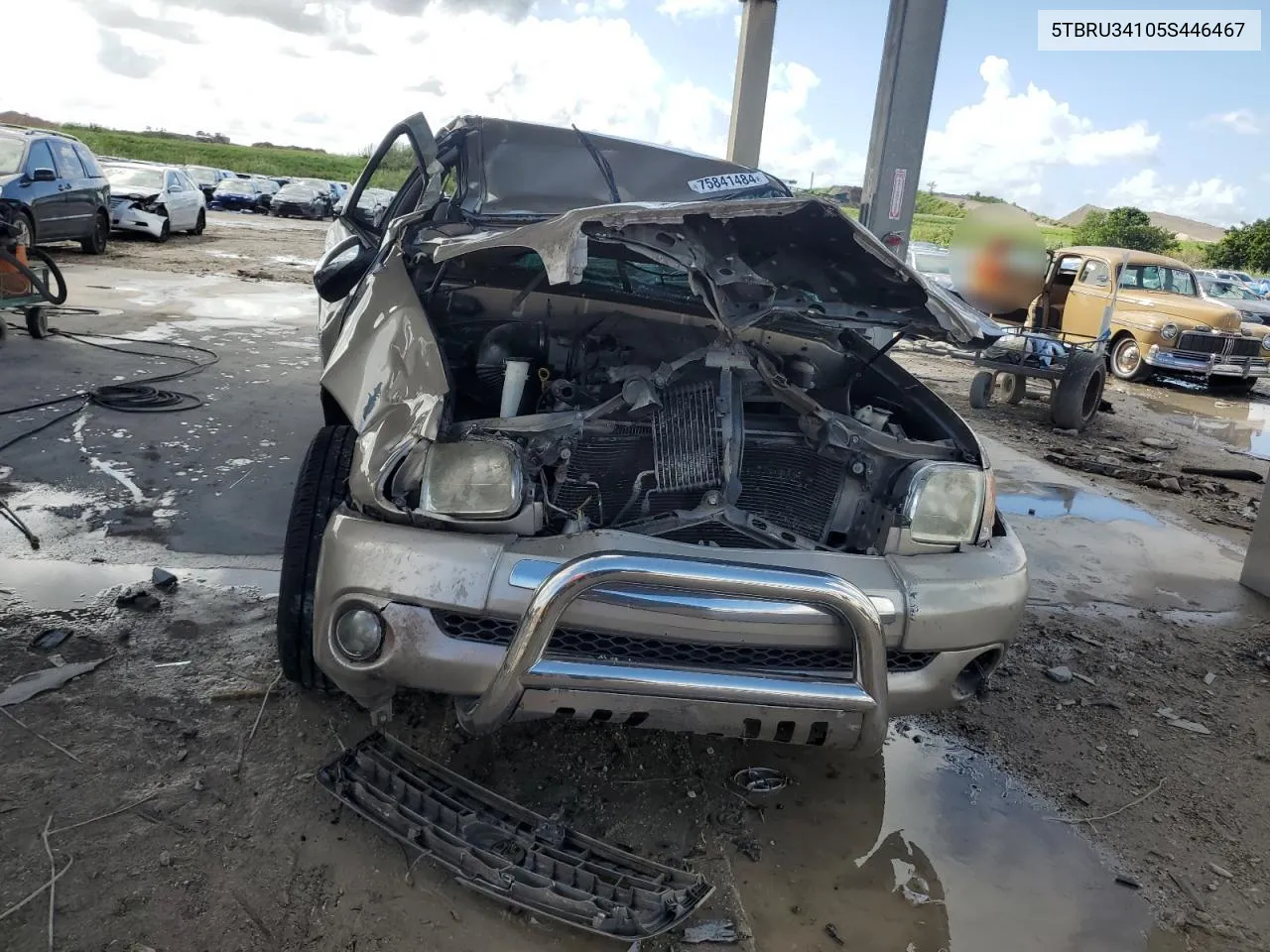 2005 Toyota Tundra Access Cab Sr5 VIN: 5TBRU34105S446467 Lot: 75841484