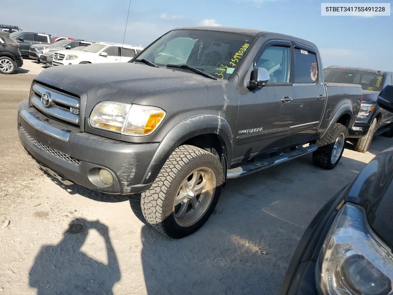 5TBET34175S491228 2005 Toyota Tundra Double Cab Sr5