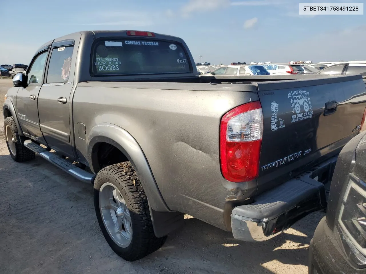 2005 Toyota Tundra Double Cab Sr5 VIN: 5TBET34175S491228 Lot: 75990394