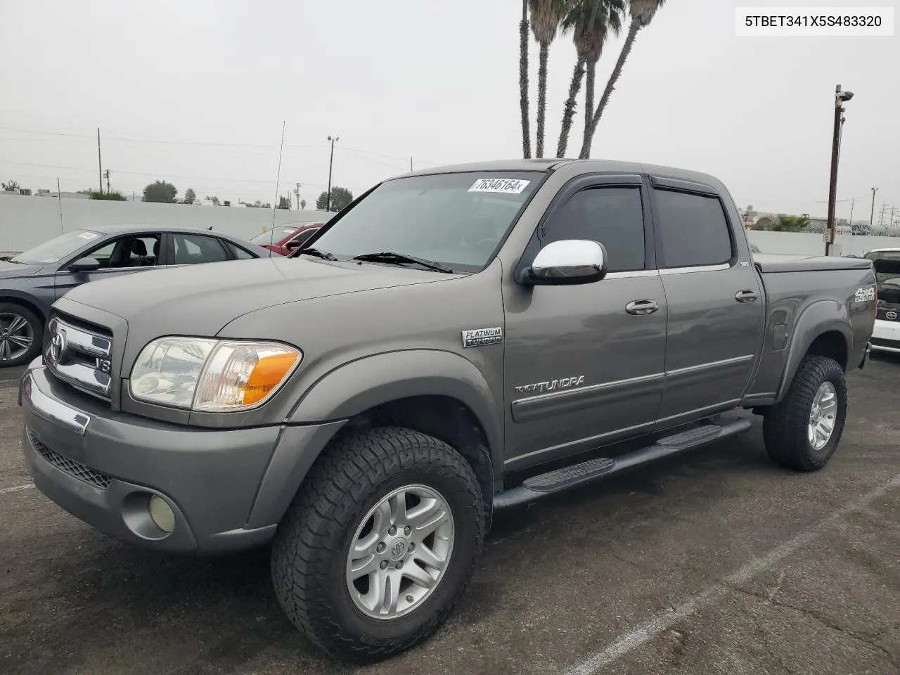 2005 Toyota Tundra Double Cab Sr5 VIN: 5TBET341X5S483320 Lot: 76346164