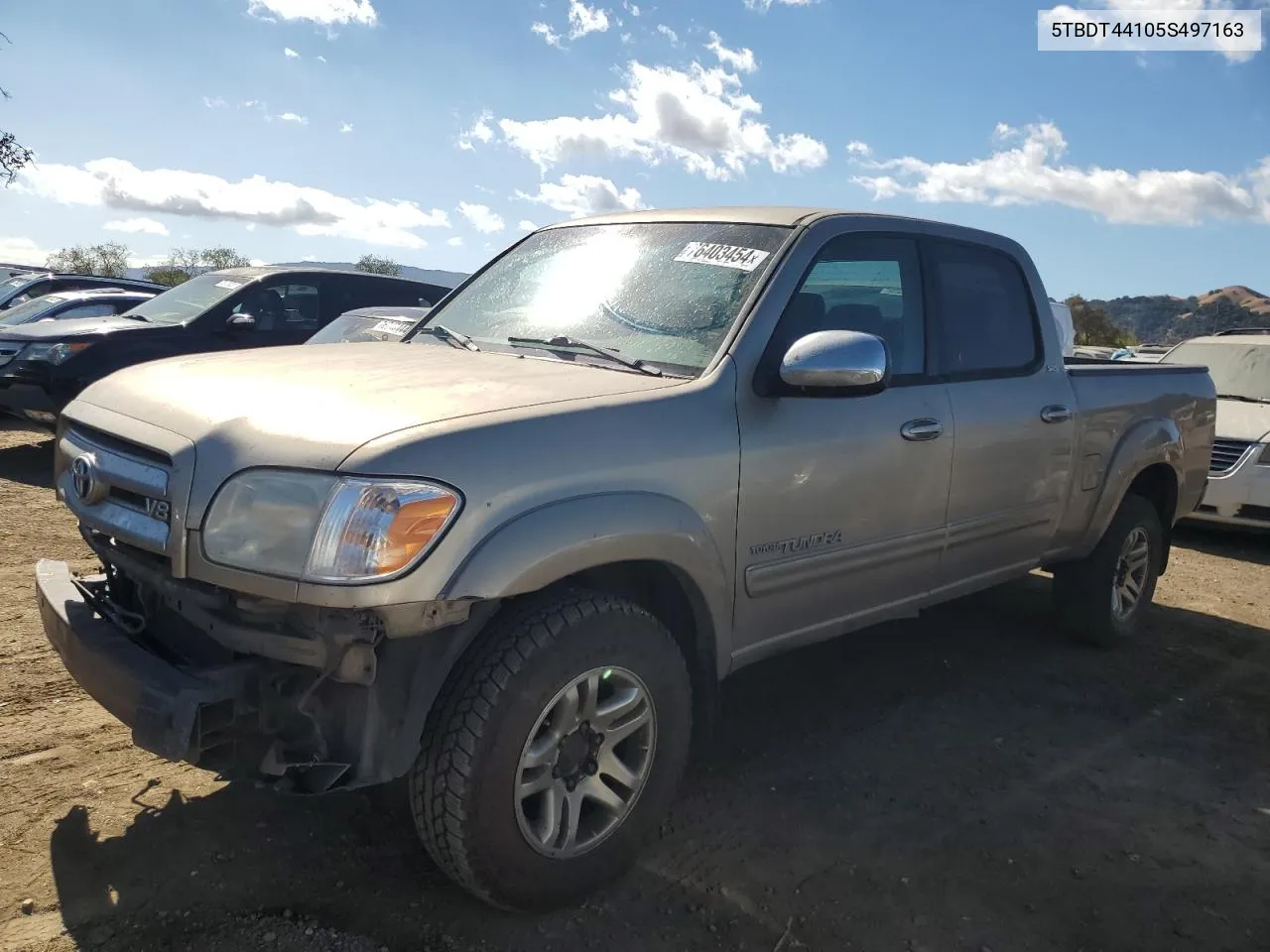 2005 Toyota Tundra Double Cab Sr5 VIN: 5TBDT44105S497163 Lot: 76403454