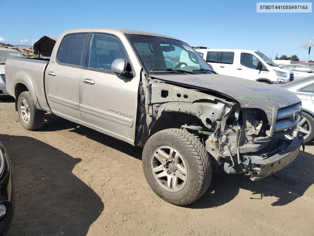 2005 Toyota Tundra Double Cab Sr5 VIN: 5TBDT44105S497163 Lot: 76403454