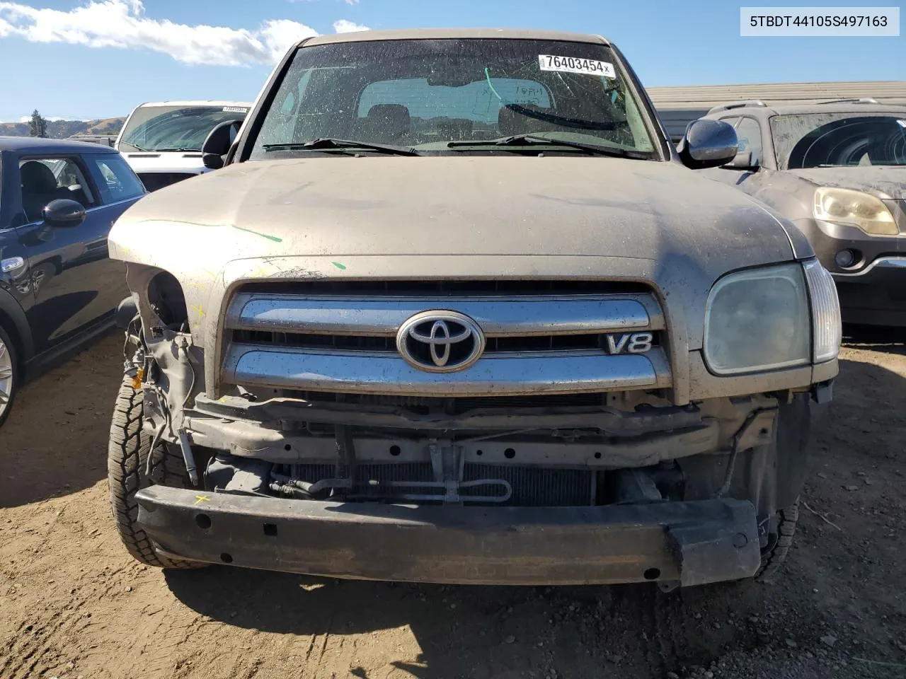 2005 Toyota Tundra Double Cab Sr5 VIN: 5TBDT44105S497163 Lot: 76403454