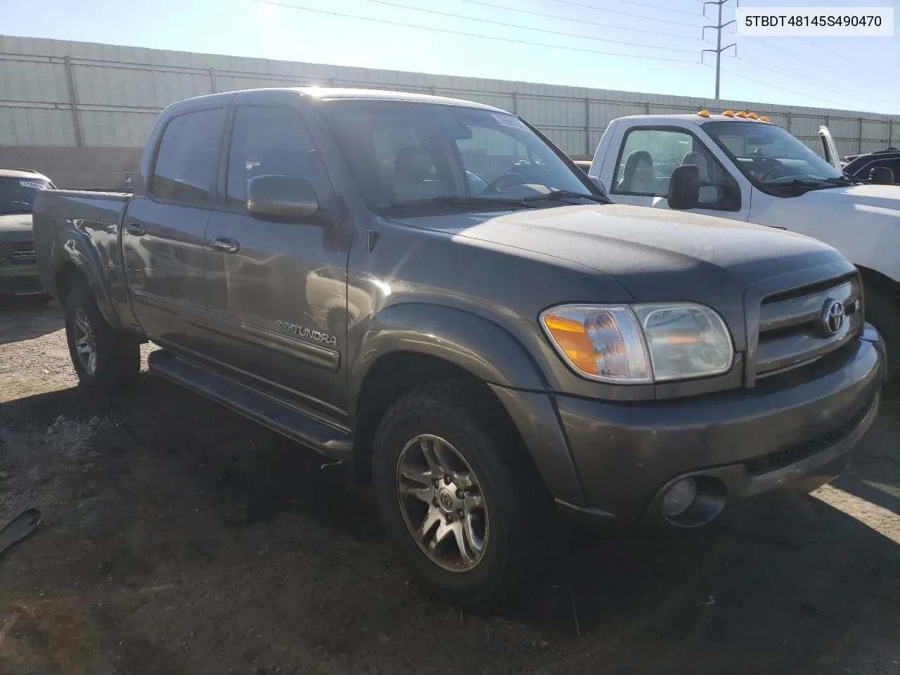 2005 Toyota Tundra Double Cab Limited VIN: 5TBDT48145S490470 Lot: 76681944