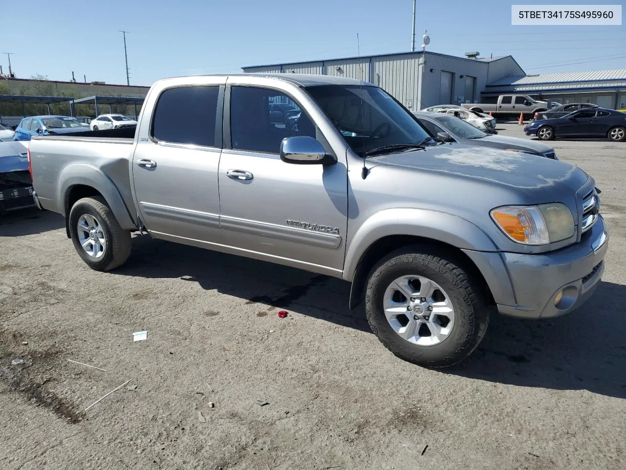 2005 Toyota Tundra Double Cab Sr5 VIN: 5TBET34175S495960 Lot: 76837414