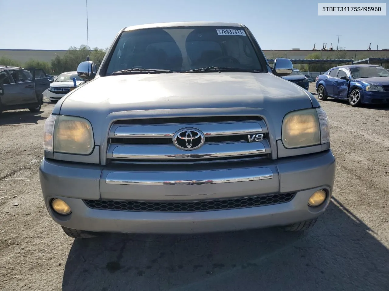 2005 Toyota Tundra Double Cab Sr5 VIN: 5TBET34175S495960 Lot: 76837414